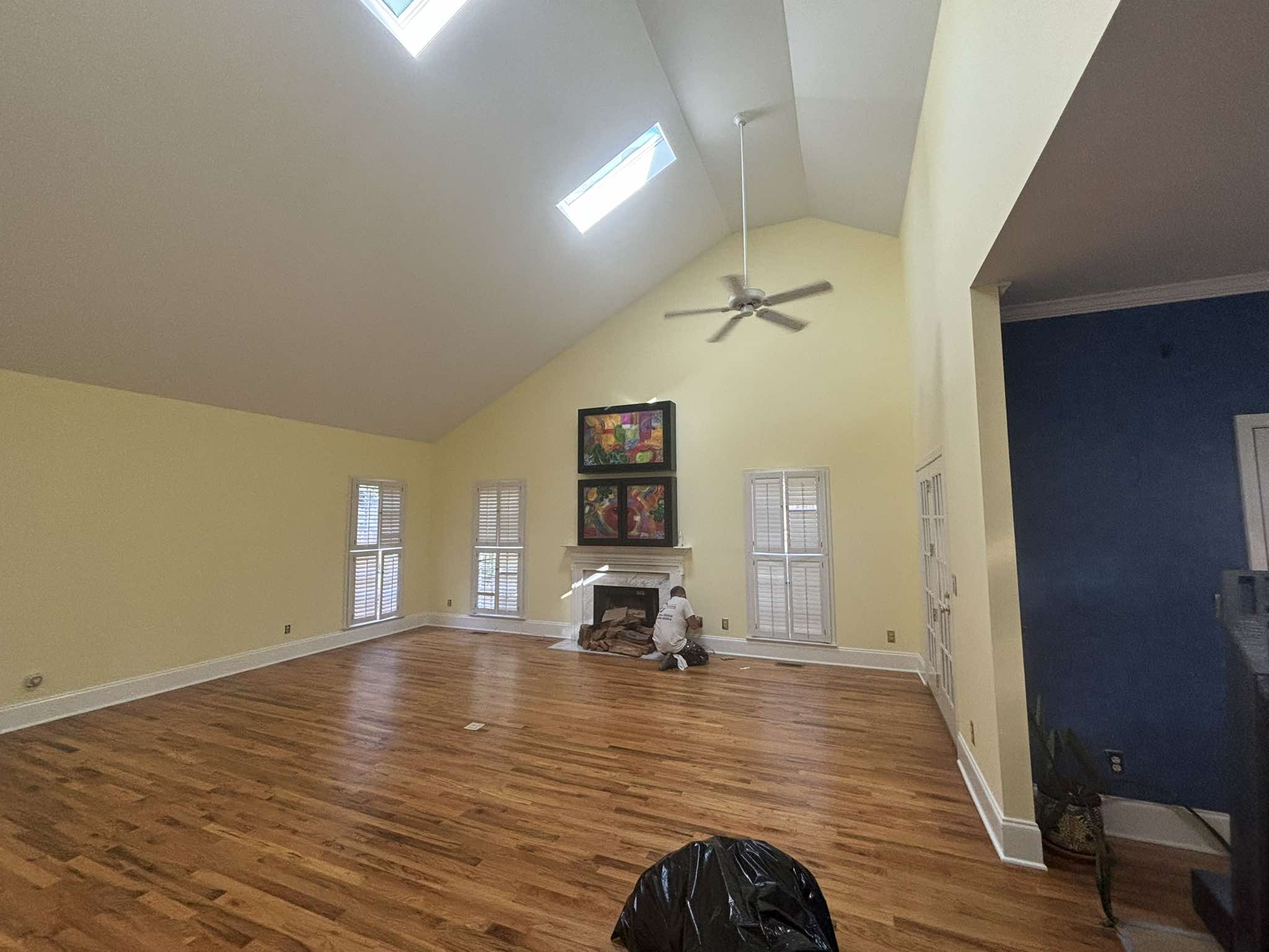 High-Ceiling Interior Repaint